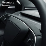 Alcantara Steering Wheel Strip Cover for Tesla Model Y L 2026+