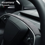 Alcantara Steering Wheel Strip Cover for Tesla Model Y L 2026+