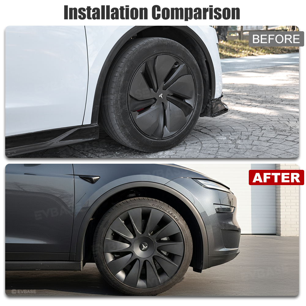 Tessgo 19" Induction Style Hubcaps for New Tesla Model Y (Juniper 2025-2026)