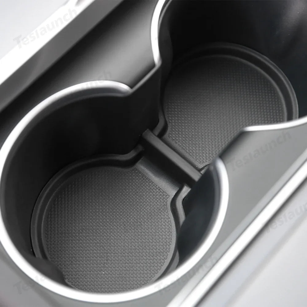 TPE Door Pocket & Cup Holder Liners for Tesla Model Y L 2026+