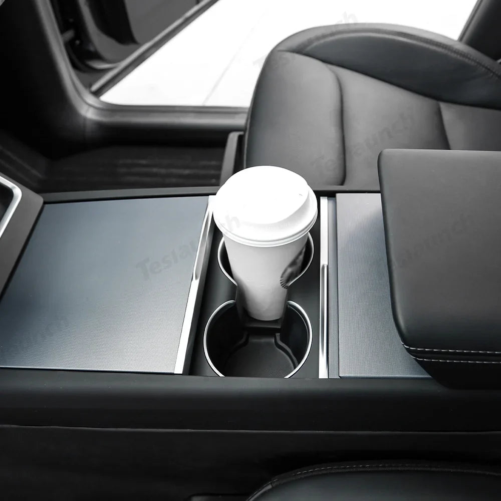 TPE Door Pocket & Cup Holder Liners for Tesla Model Y L 2026+