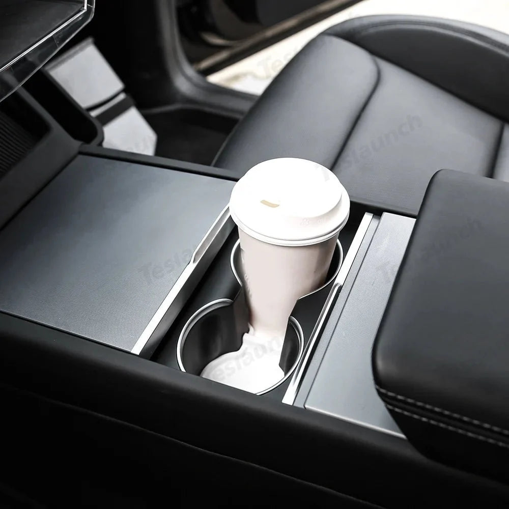 TPE Door Pocket & Cup Holder Liners for Tesla Model Y L 2026+