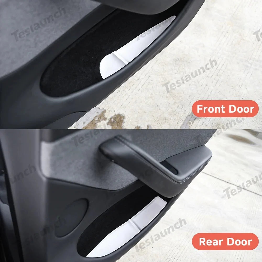 TPE Door Pocket & Cup Holder Liners for Tesla Model Y L 2026+