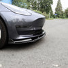 Tesla Model 3 Front Lip Spoiler ABS Plastic (3 Piece)