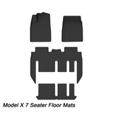 2021-2025+ All Weather Floor Mats For Model X ( 7 Seater)