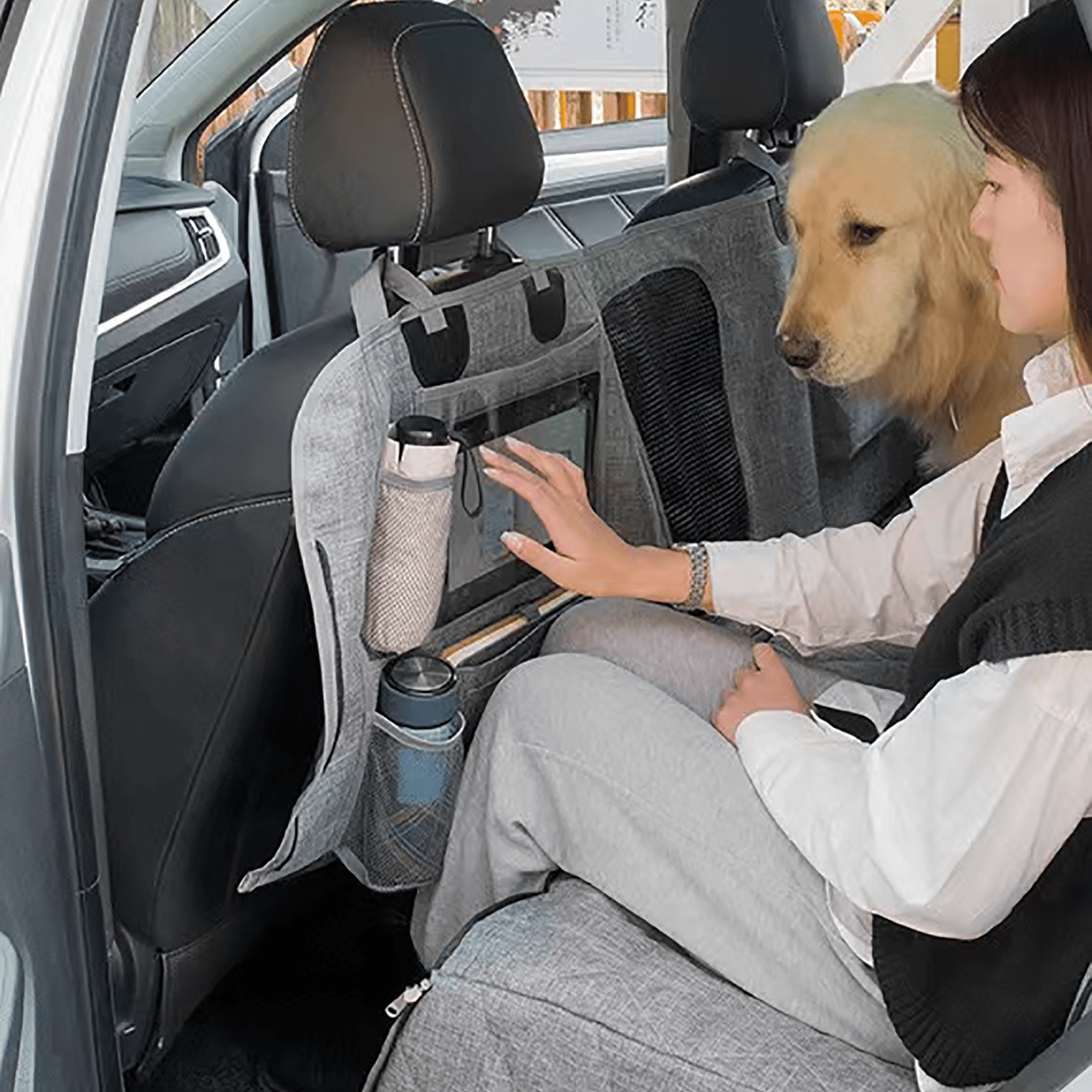 Dog Back Seat Cover For Tesla Model S/3/Y/X-Pet Supplies-Teego