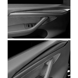 Real Carbon Fiber Front Door Trim Covers For Tesla Model 3&Y-Motor Vehicle Interior Fittings-Teego