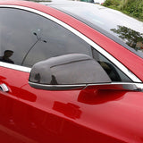 Real Carbon Fiber Mirror Covers For Tesla Model S Pre-refresh & Newer 2014-2026+