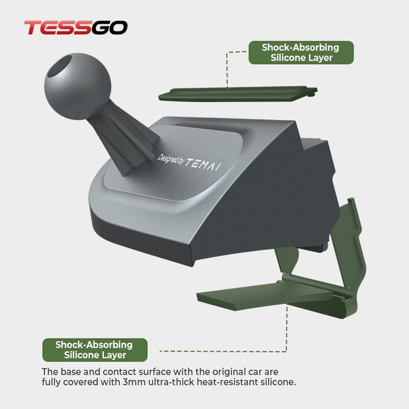 TESSGO A-Pillar Magnetic Phone Mount FOR Tesla Model 3 Highland 2024+ & Model Y Juniper 2026+