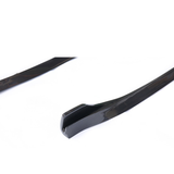 Close-up view of Real Carbon Fiber Side Skirts For Model 3