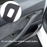 Carbon fiber window switch covers for Tesla Model 3 Highland