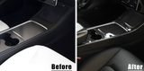 Carbon Fiber Center Console Side Trim Wrap For Tesla Model 3&Y