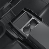 Tesla Cybertruck Center Console Side Storage Organizer – Upgraded with Side Pockets for Smartphone, Sunglasses, Cards & AirPods