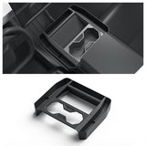 Tesla Cybertruck Center Console Side Storage Organizer – Upgraded with Side Pockets for Smartphone, Sunglasses, Cards & AirPods