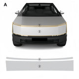 2024 Tesla Cybertruck Pre-cut Gloss Clear PPF Wrap Self-Healing TPU Film