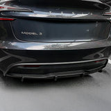 Tessgo Carbon Fiber Rear Diffuser for Tesla Model 3 2024+ | Premium Aerodynamic Body Kit