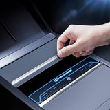 2024+ Tesla Model 3 Premium Center Console USB Hub with 27W Fast Charging & 7-Color Ambient Lighting