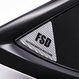 Tesla Model 3 & Y Carbon Fiber Rear Quarter Window Trim (FSD Mark)