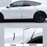Tesla Model 3 & Y Door Edge Protectors – 4-Piece Anti-Scratch ABS Guards | UV-Resistant, Perfect Fit & Easy Installation