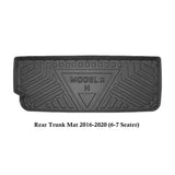 Model X Front Rear Trunk Well Mats 2016-2023-Motor Vehicle Carpet & Upholstery-Teego