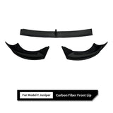 Tesla Model Y Carbon Fiber Front Lip Spoiler