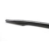 Close-up view of Real Carbon Fiber V-Style Side Skirts For Model 3