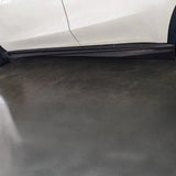 view of Real Carbon Fiber Side Skirt installed on Tesla Model Y
