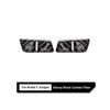 Tesla Model Y Juniper Black Carbon Fiber Rear Seat Folding Button Trim