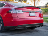 Tesla Model S Real Carbon Fiber Rear Spoiler - High-Gloss Aerodynamic Upgrade for Enhanced Performance & Style (2016-2025)