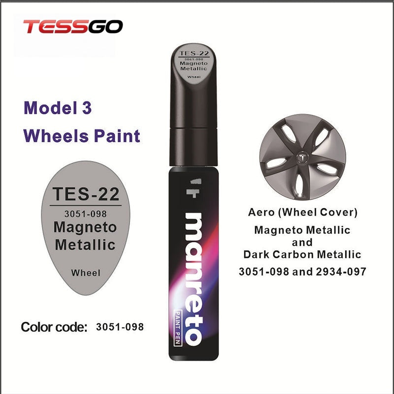 Tesla Touch-Up Paint Pen Repair Kit - Precision Color Match for All Tesla Models & Wheels