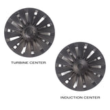 Tesla Model 3 Highland Turbine Style Wheel Hub Caps Two Center Cap Styles