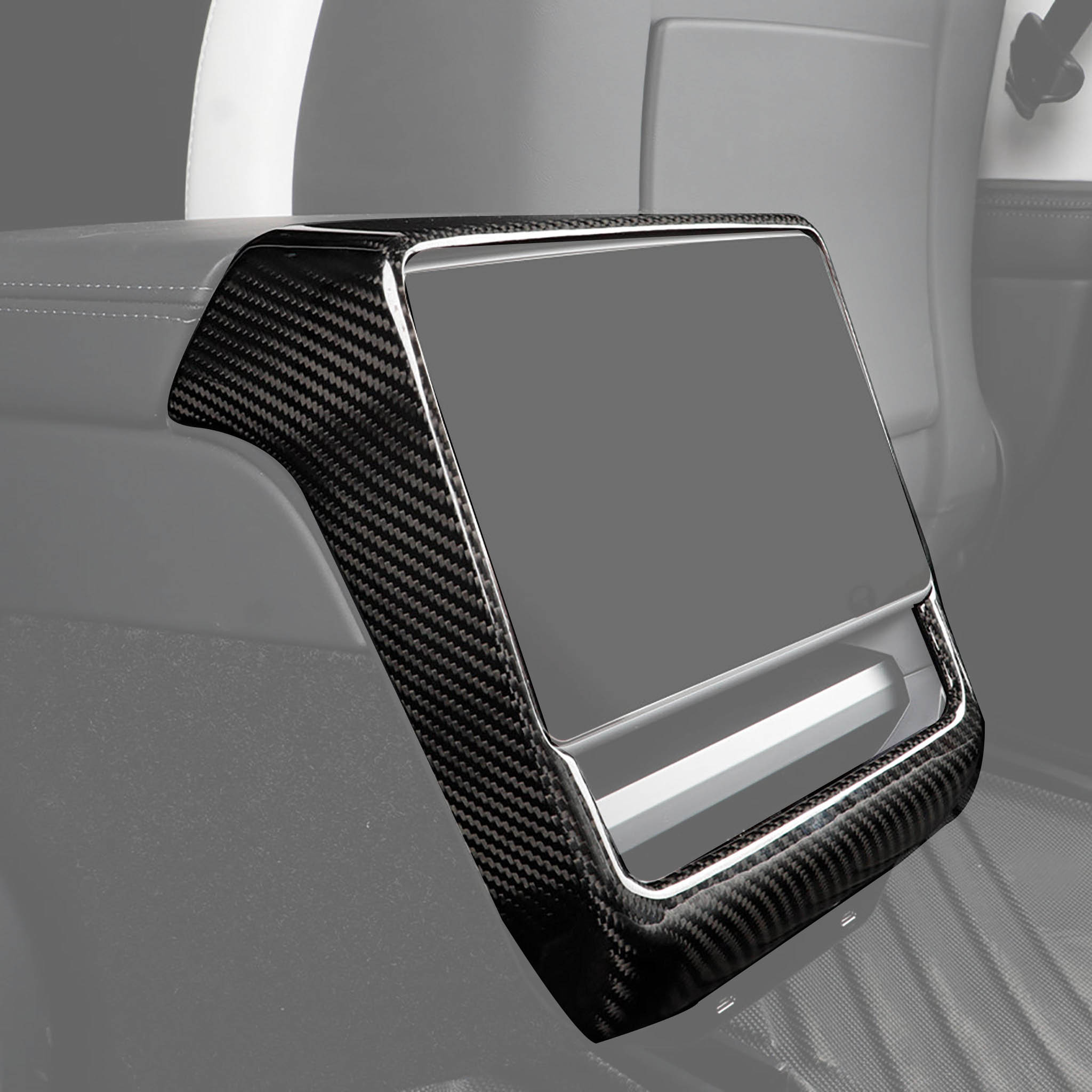 Carbon Fiber Rear Screen Frame for 2024+ Model 3 & 2025+ Model Y
