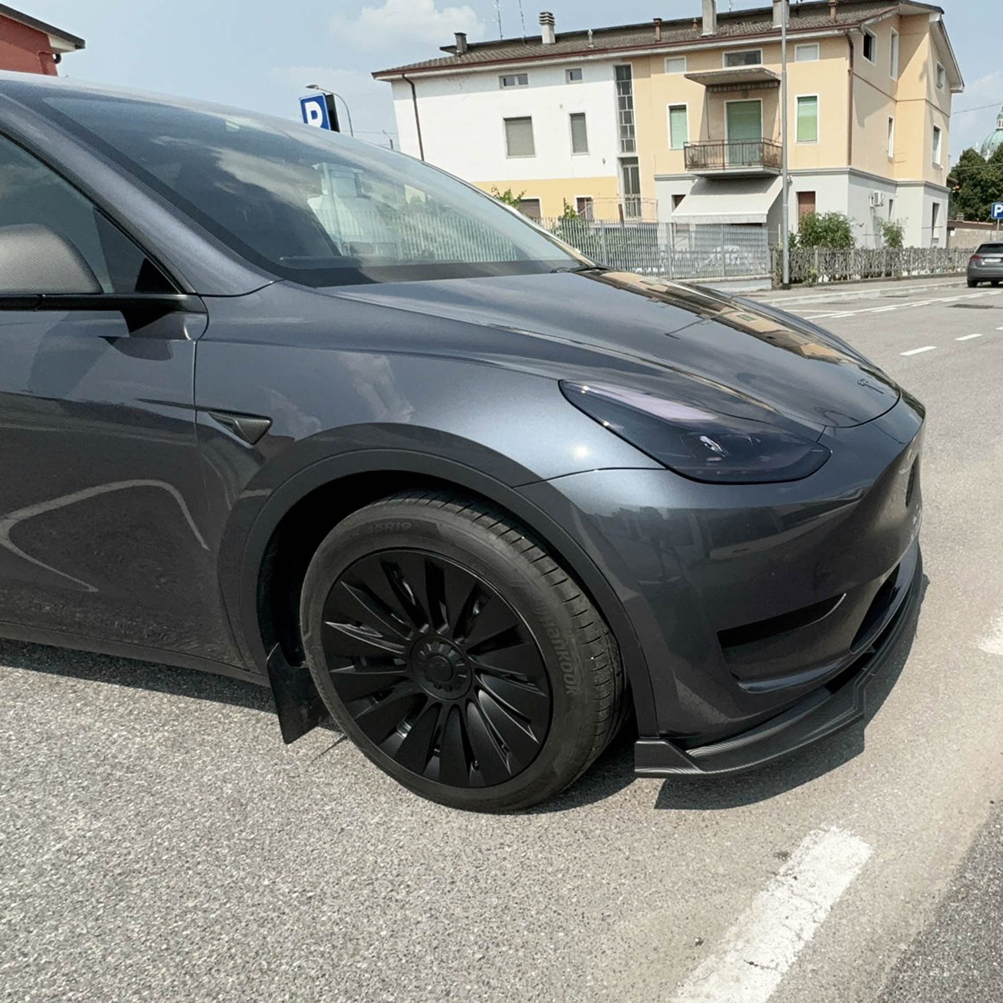 Tesla Model Y Front Lip Spoiler ABS Plastic (3 Piece)