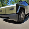 Real Carbon Fiber Tesla Cybertruck Wheel Fairings (Mud Flaps) Overlay