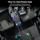 Tesla Cybertruck Center Console Multi-Ports USB Hub with Retractable Cables