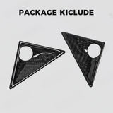 Tesla Cybertruck Front Fender Camera Carbon Fiber Overlays - Real Molded, Matte/Glossy, 2-Piece Set