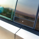 Tesla Cybertruck Window Trim Overlays - Real Dry Molded Carbon Fiber, Full Set (4 Pieces) - Available in Glossy or Matte Finish