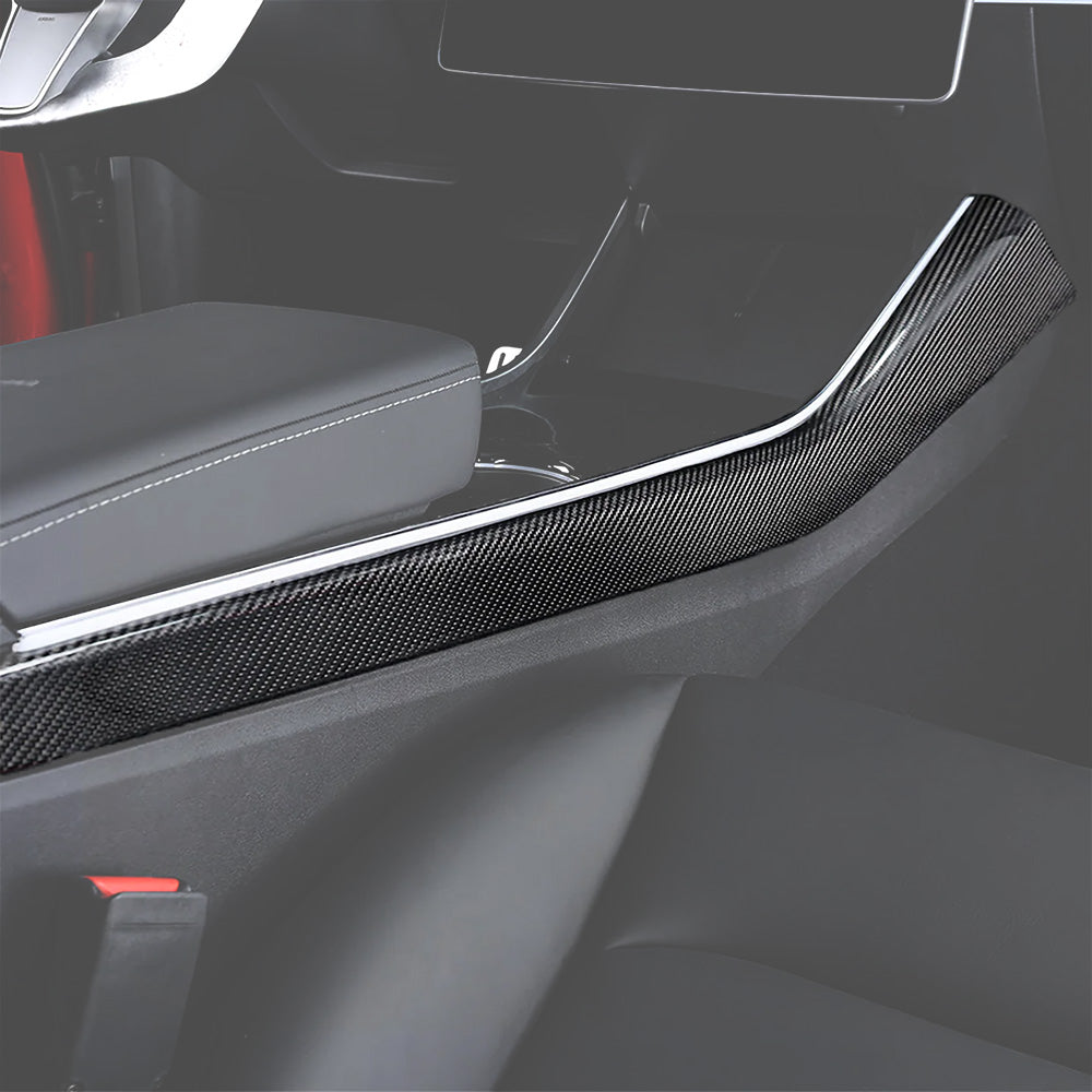 Tesla Model 3 (21-23) & Y (21-24) Carbon Fiber Console Trim
