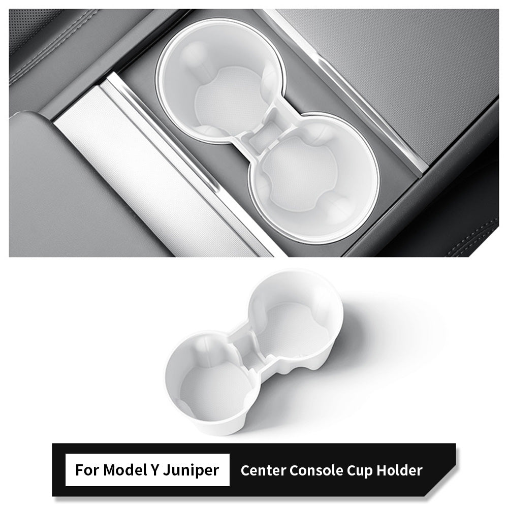 Tesla Model 3/Y Spill-Proof Cup Holder Insert (2024+ Highland & 2025.03+ Juniper) | Secure Silicone Design