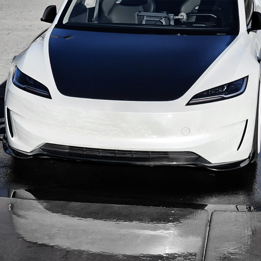 Tesla Model 3 Highland Performance Carbon Fiber Front Lip | Front Bumper Side Splitters