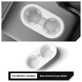 Tesla Model 3/Y Spill-Proof Cup Holder Insert (2024+ Highland & 2025.03+ Juniper) | Secure Silicone Design