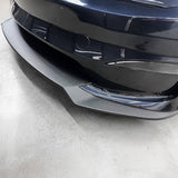 Tesla Model S Carbon Fiber Front Lip Splitter & Aero Body Kit - Matte/Glossy Finish | High Downforce Design 2021-2025