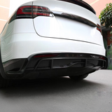 Tesla Model X Carbon Fiber Rear Bumper Diffuser Replacement| High-Performance Aerodynamic Aero Kit