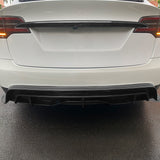 Tesla Model X Carbon Fiber Rear Bumper Diffuser Replacement| High-Performance Aerodynamic Aero Kit