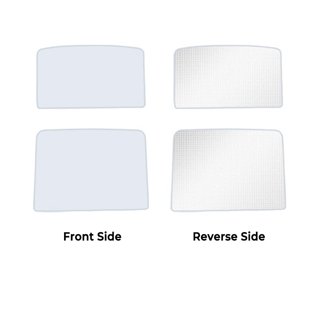 white Tesla Model YL Glass Roof Split Crystal Sunshade