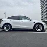 2025+ Tesla Model Y 20-Inch Helix Wheel Protectors | Premium ABS Curb Rash Guards | Easy Snap-On Installation