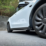 Tesla Model Y Carbon Fiber Ascend Side Skirts for 2020-2026+ Juniper