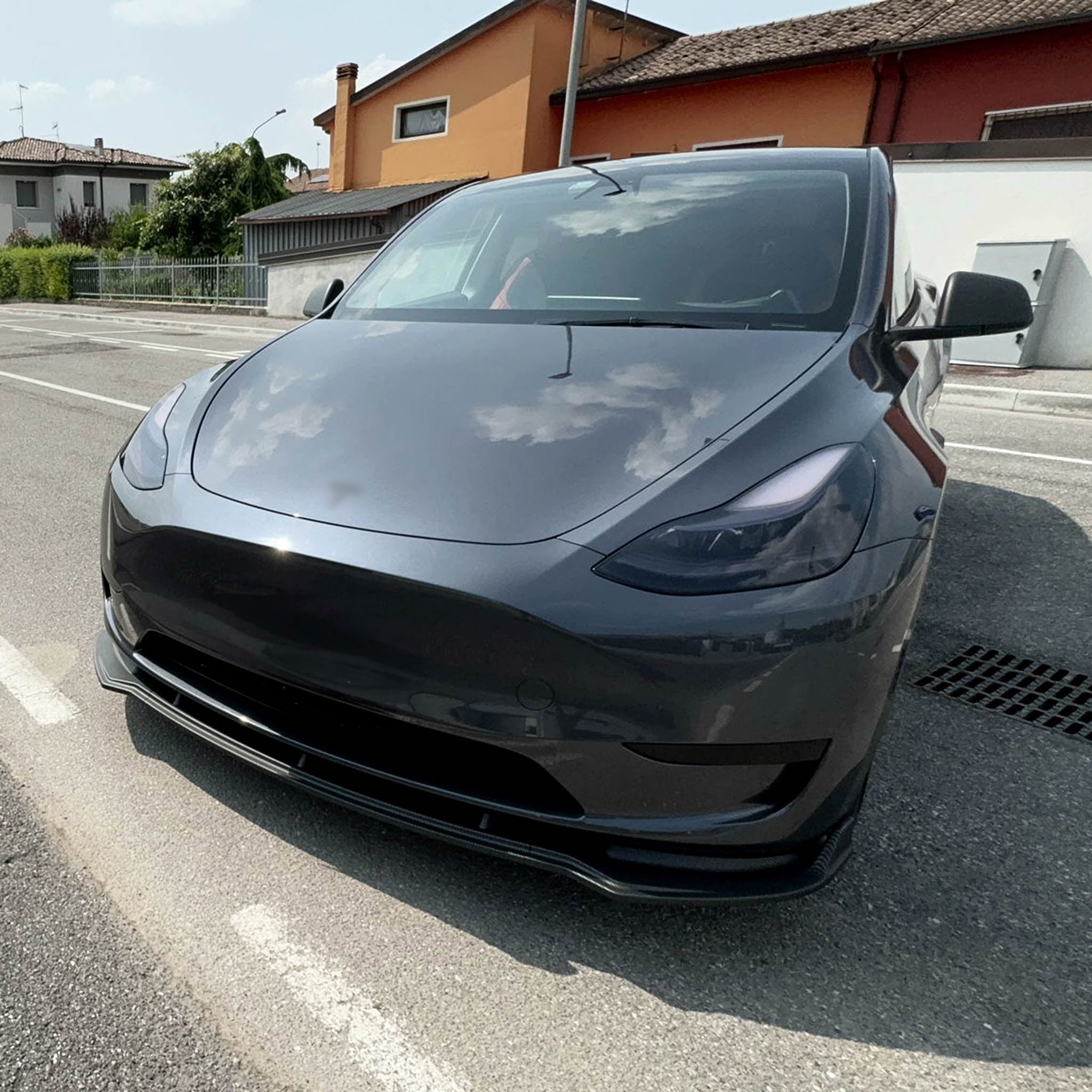 Tesla Model Y Front Lip Spoiler ABS Plastic (3 Piece)