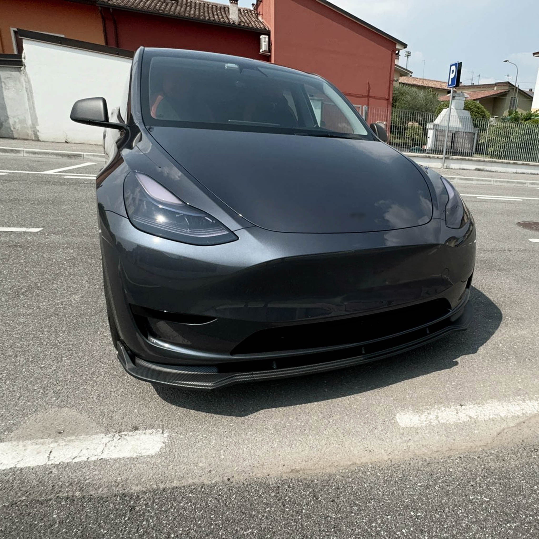 Tesla Model Y Front Lip Spoiler ABS Plastic (3 Piece)