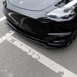 Tesla Model Y Front Lip Spoiler ABS Plastic (3 Piece)